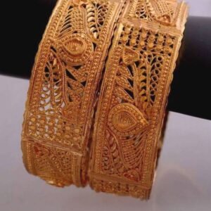 Brasss Bead Gold Plated Bangles